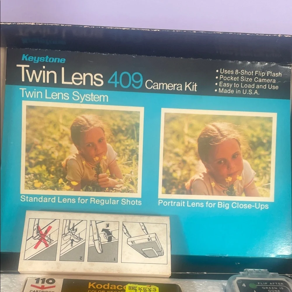 Keystone Twin Lens 409 Camera Kit - Black